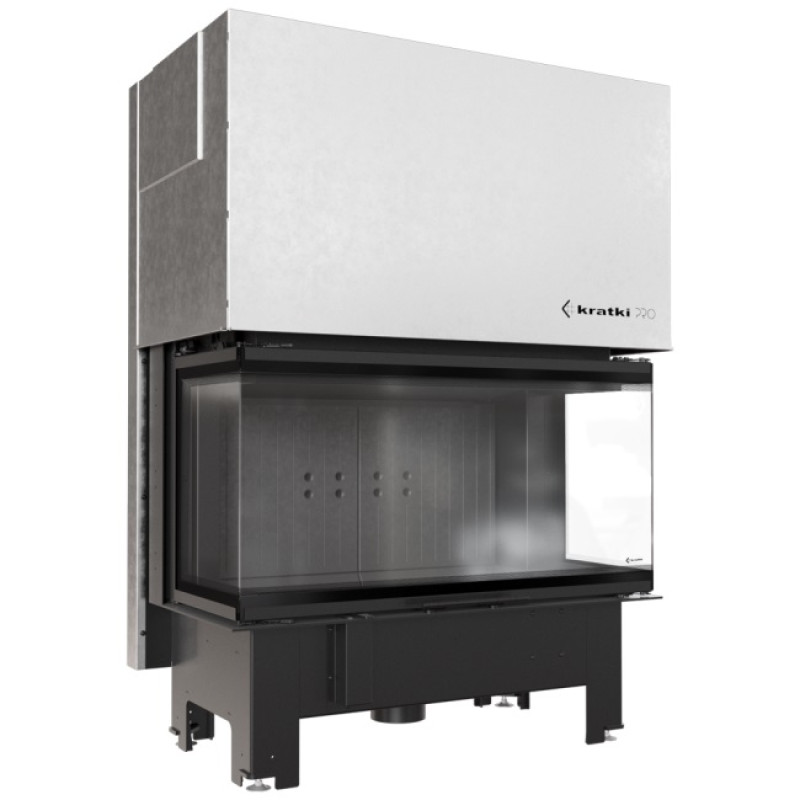 Kratki - Krbová vložka NBC 15 - trojstranné presklenie s čiernym ohniskom