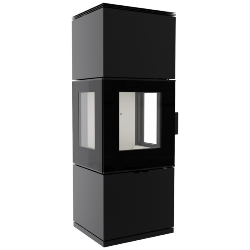 Kratki - Krbové kachle INGA 8 - s trojstranným presklením 