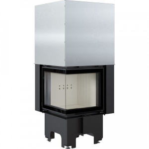 Kratki - Krbová vložka VN 480/480 - ľavé presklenie s výsuvným otváraním dvierok 