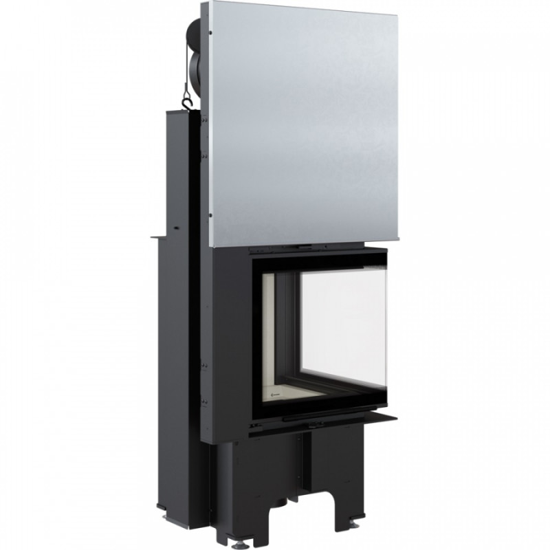 Kratki - Krbová vložka VN 480/480 pravé presklenie s výsuvným otváraním dvierok 