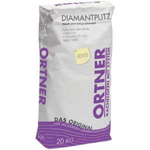 ORTNER, kachliarska omietka Diamantputz / 200°C, biela 