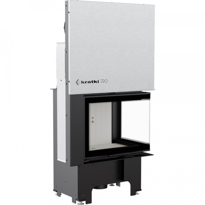 Kratki - Krbová vložka VN 610/430 - pravé presklenie s výsuvným otváraním dvierok 