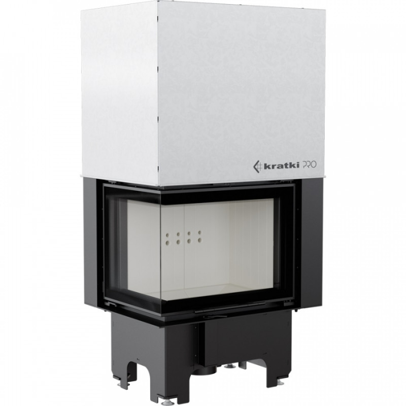 Kratki - Krbová vložka VN 610/430 - ľavé presklenie s výsuvným otváraním dvierok 