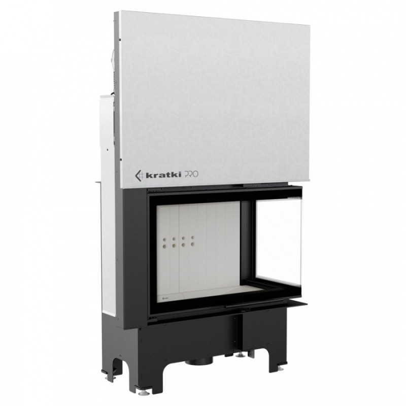 Kratki - Krbová vložka VN 810/410 pravé presklenie s výsuvným otváraním dvierok 