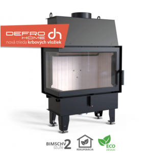 DEFRO HOME - Krbová vložka IMPULS SM BL / čierna, ľavé rohové presklenie 