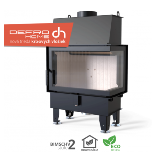 DEFRO HOME - Krbová vložka IMPULS SM BP / čierna, pravé rohové presklenie 