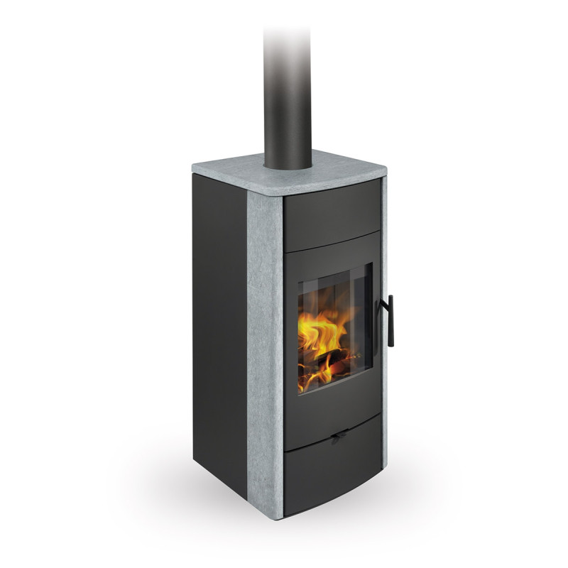 Romotop - Krbové kachle ESPERA (kameň) s teplovodným výmenníkom a dvojitým sklom