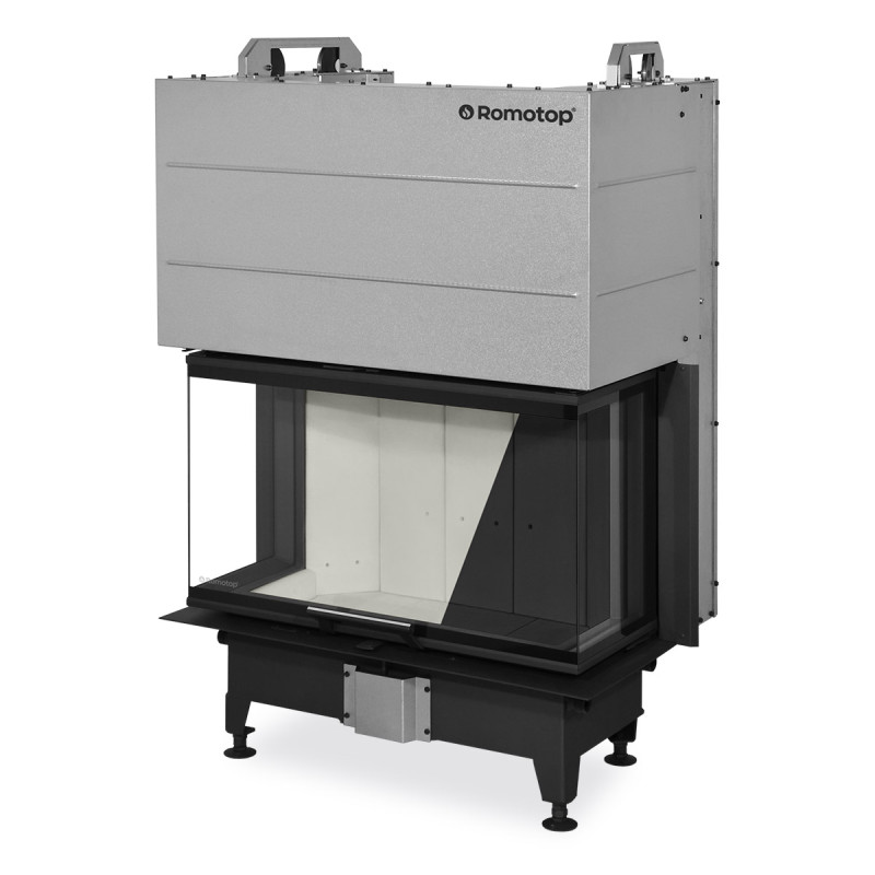 Romotop HEAT C 3G L 80.52.31.24 - krbová vložka trojstranná s výsuvnými dvierkami a deleným sklom 