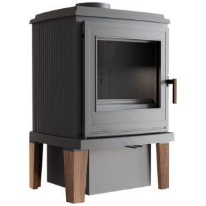  Kratki - Liatinové kachle KOZA K11 s drevenými nožičkami