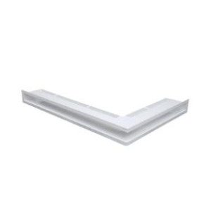 Rohová mriežka LUFT 766x547x60 / ľavá biela 45S