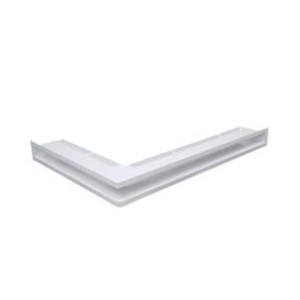 Rohová mriežka LUFT 547x766x60 / pravá biela 45S