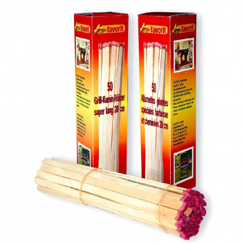 Zápalky krbové 20cm/50ks balenie