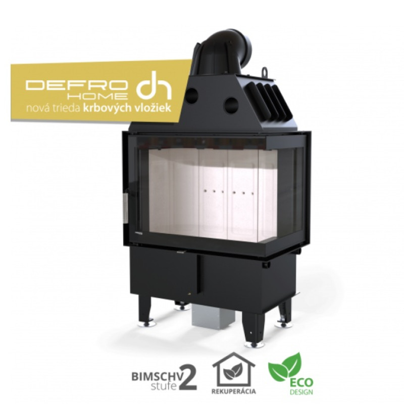 DEFRO HOME - Krbová vložka INTRA SM BP / čierna, pravé rohové presklenie 