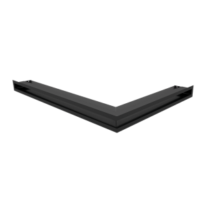 Rohová mriežka LUFT 766x547x60 / ľavá čierna 45S