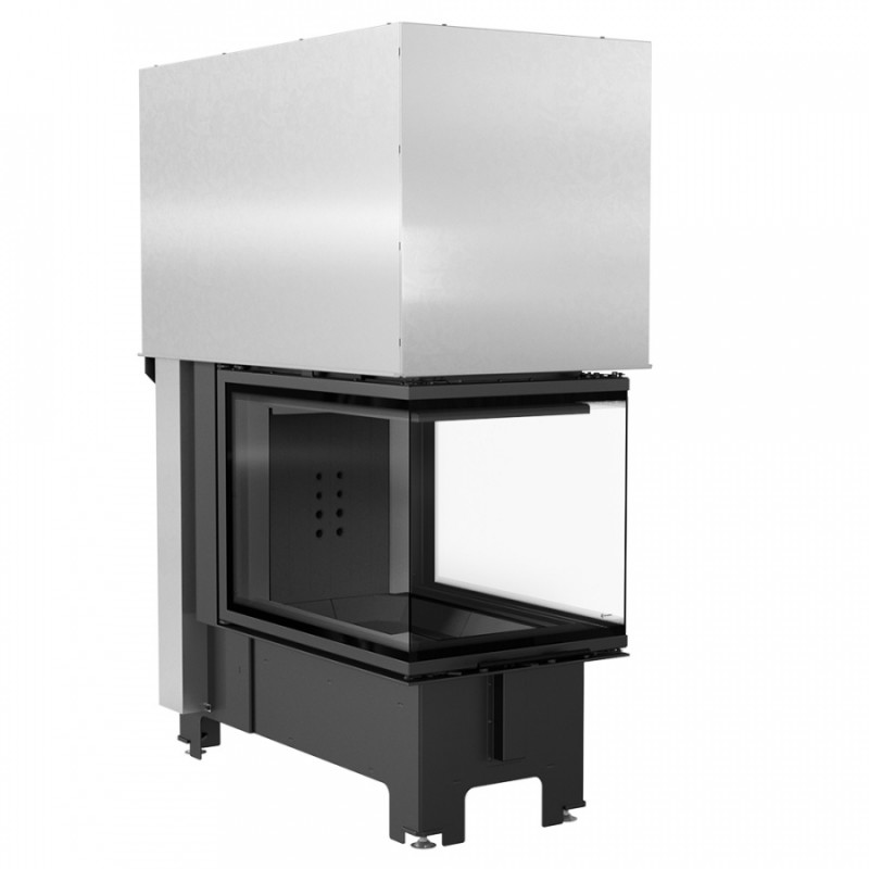 Kratki - Krbová vložka NBU 11 - trojstranné presklenie s čiernym ohniskom