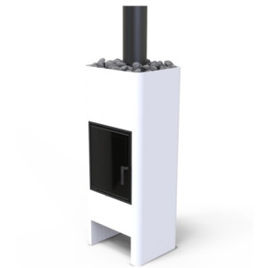 Kratki - Krbové kachle TIMO STEEL biele
